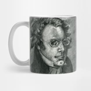 Franz Schubert - charcoal portrait Mug